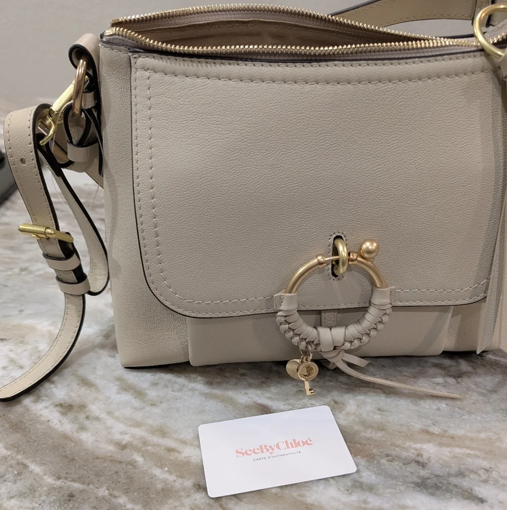 See By Chloe Cream Leather Bag - Picture 10 of 13